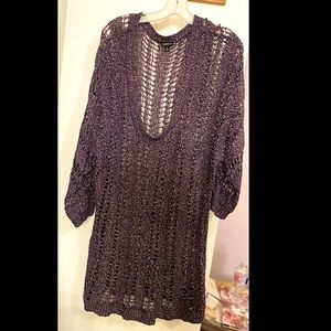 Torrid Purple Sequin Tunic - Size 2